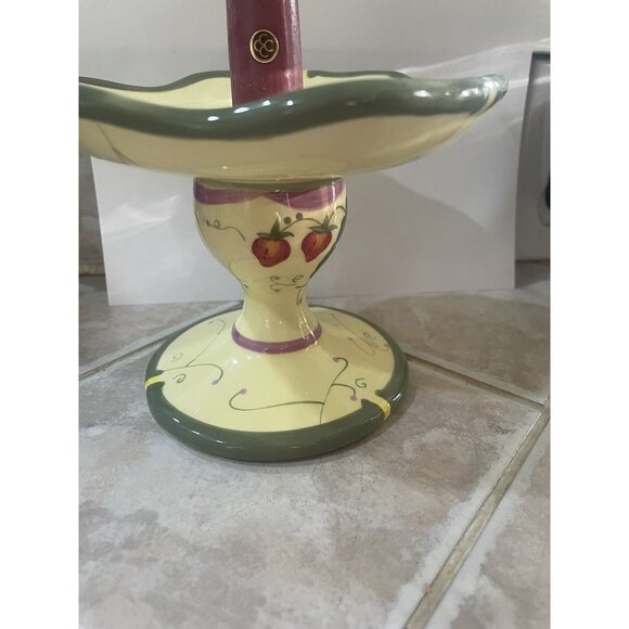 Partylite Strawberry Garden Lites Taper / Ball Candle Holder, P8094 Strawberry - Picture 7 of 7